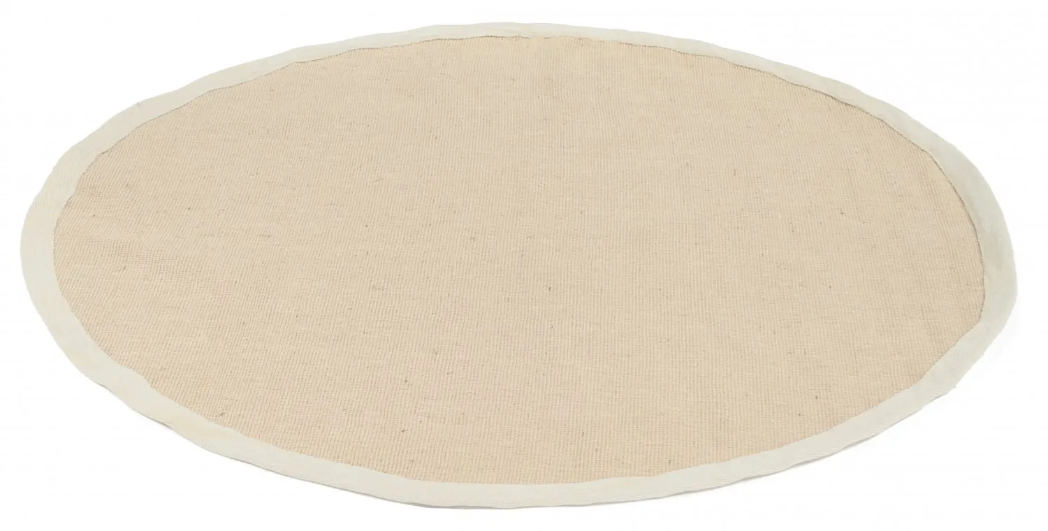 Tapis rond (sisal) - Agave (beige/gris)