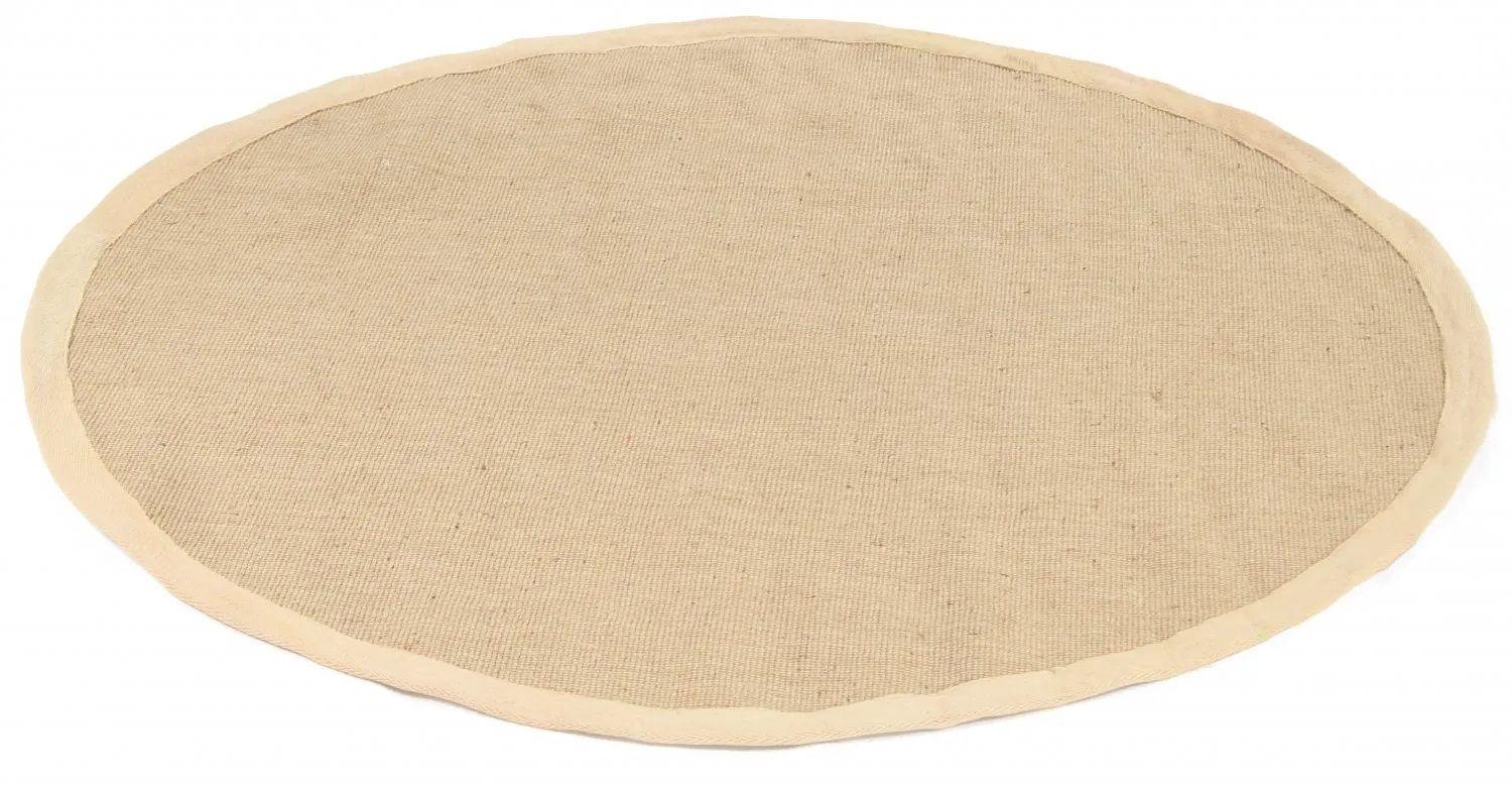 Tapis rond (sisal) - Agave (beige/beige)