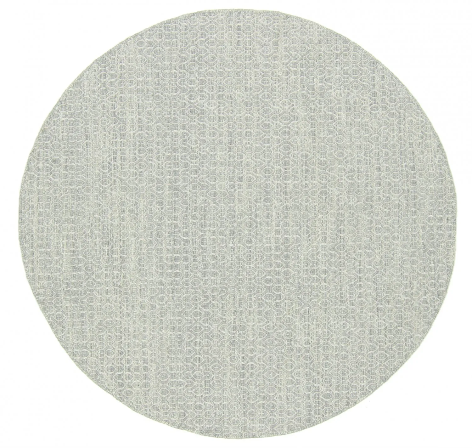 Tapis rond - Snowshill (gris/blanc)