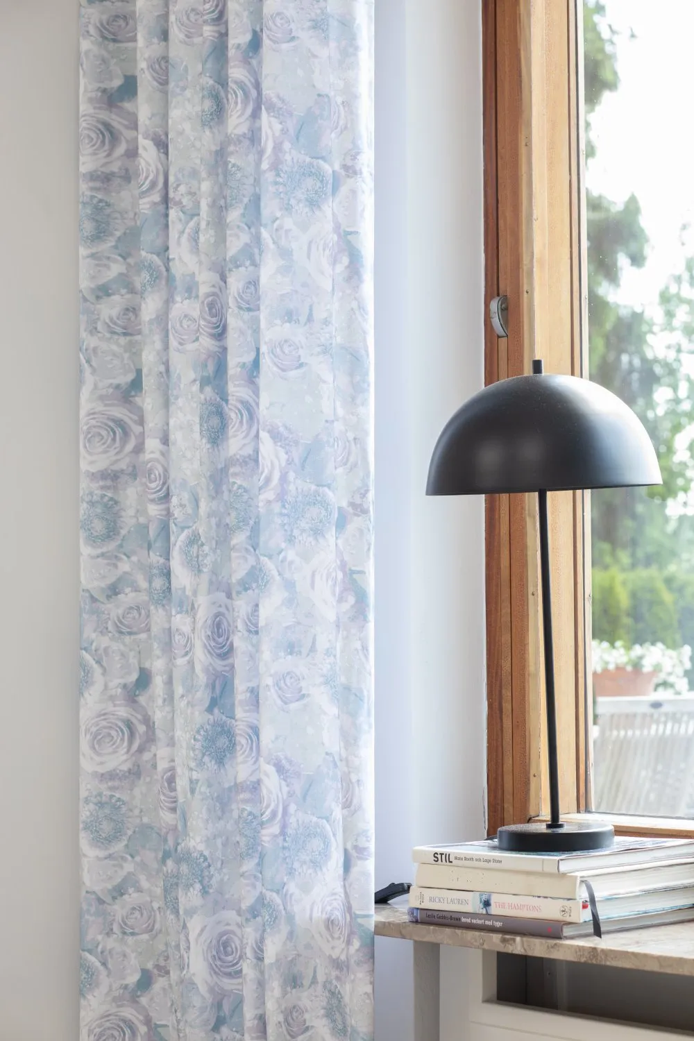 Rideaux - Rideau en coton Soft (bleu)