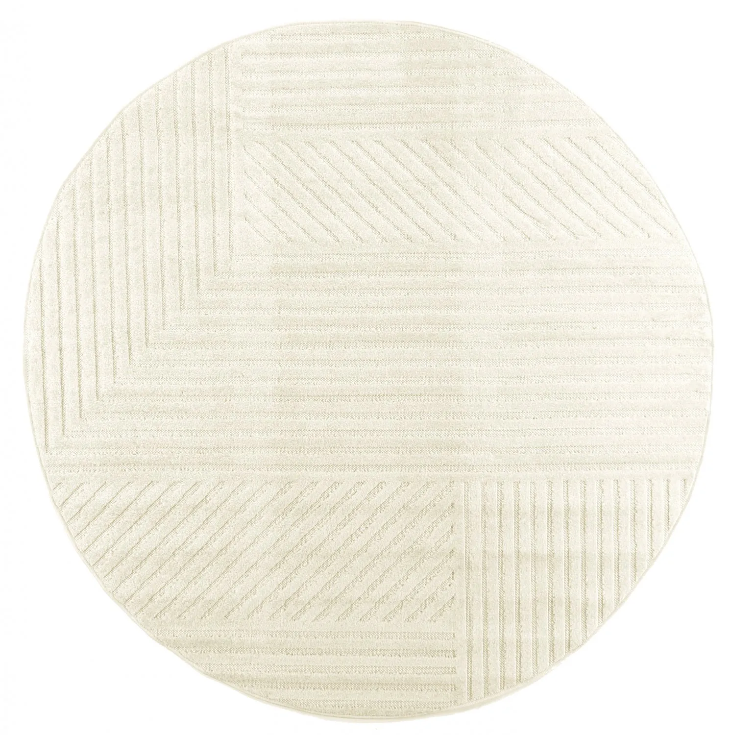 Tapis rond - Avalon (crème)