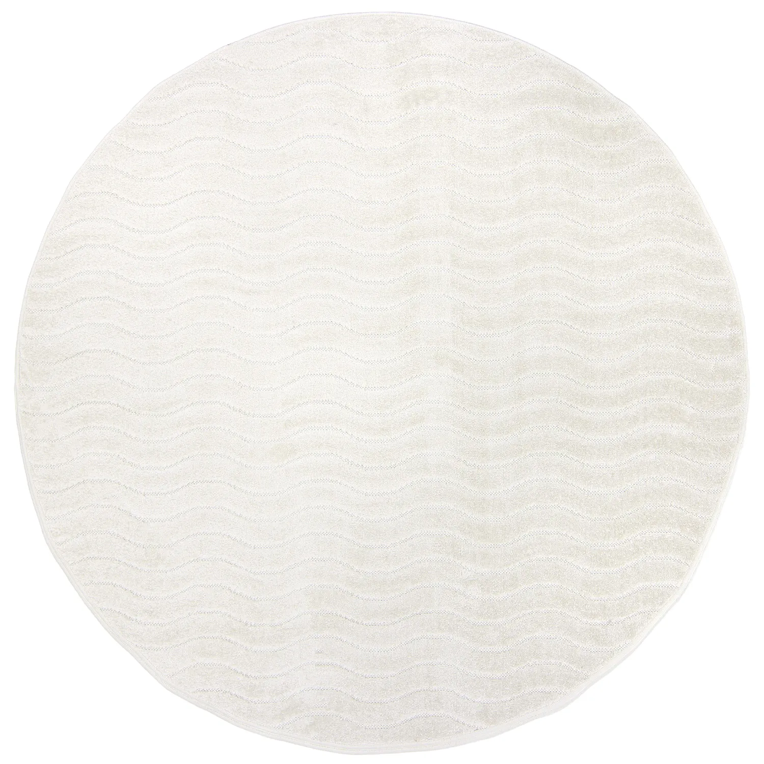 Tapis rond - Intérieur/Extérieur Baltimore (crème)