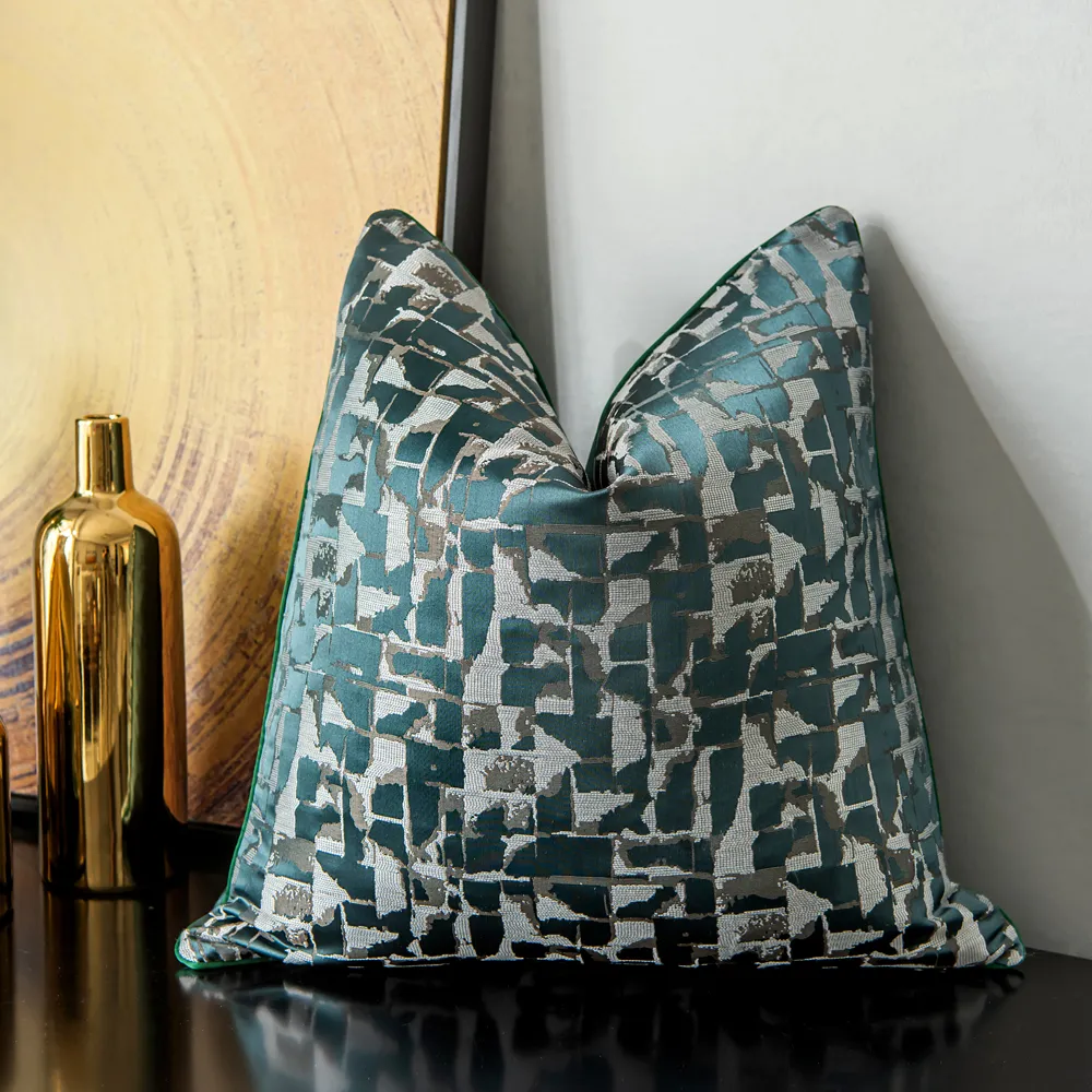 Housse de coussin - Square Luxury 45 x 45 cm (vert/multicolore)