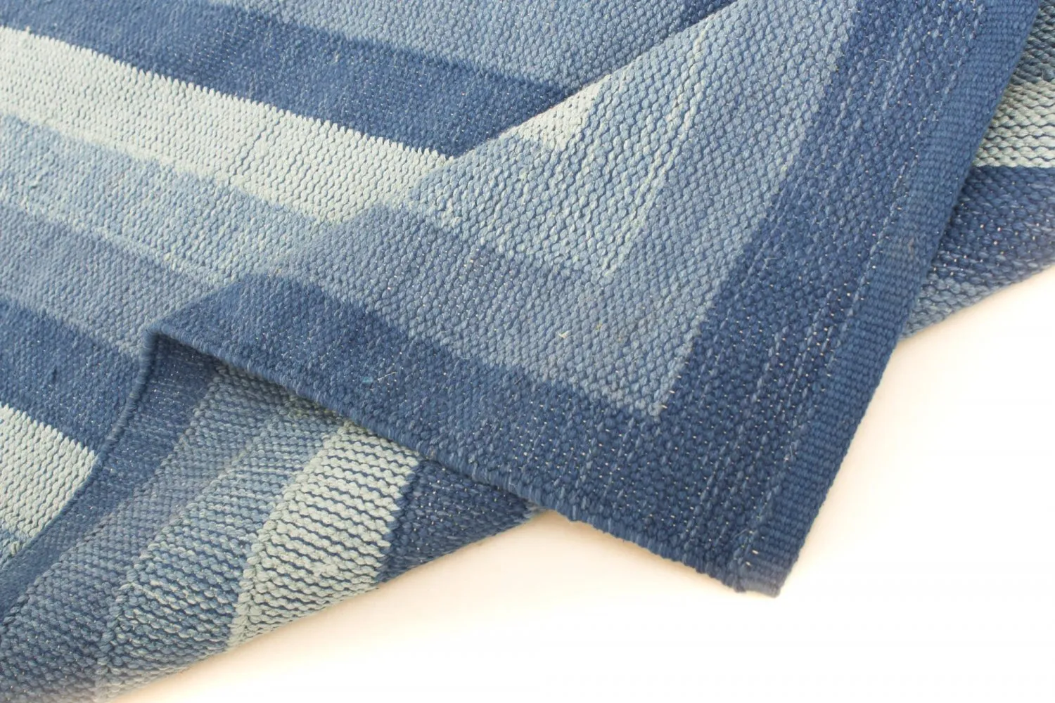 Tapis en patchwork - Chania (bleu)