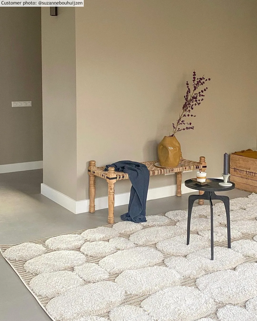Tapis à poils longs - Fondi (beige)