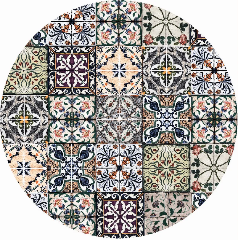 Tapis rond - Tierra (multicolore)