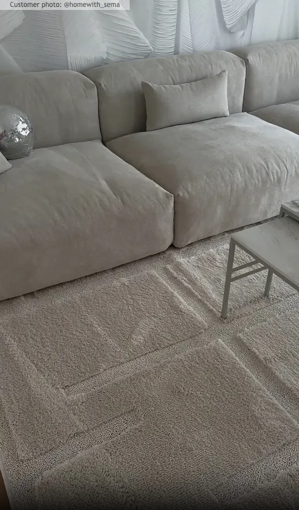 Tapis moelleux - Tillie (blanc cassé)