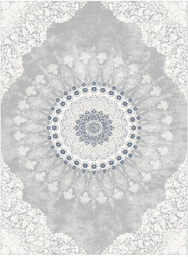 Tapis Wilton - Sandrigo (gris/blanc)