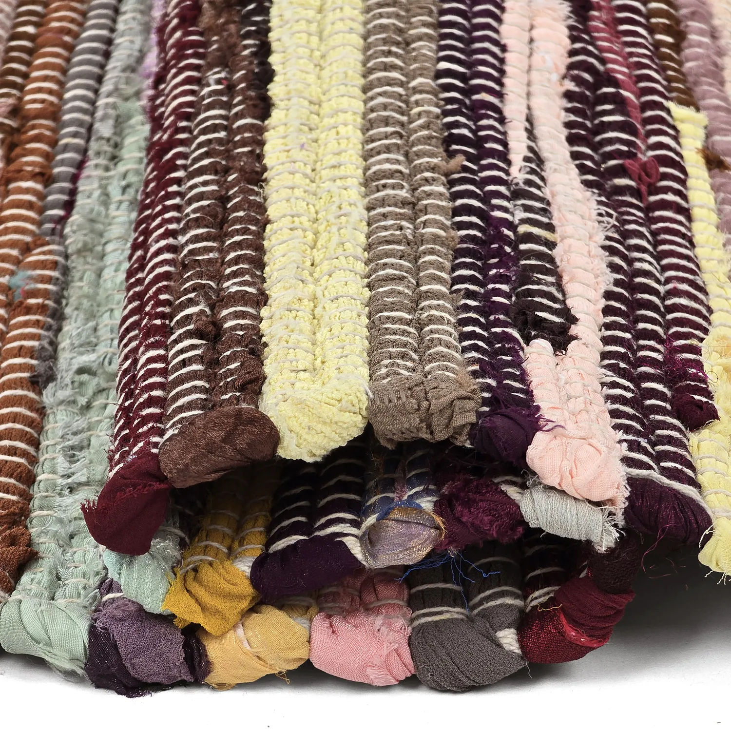Tapis chiffons - Happy (jaune/multicolore)