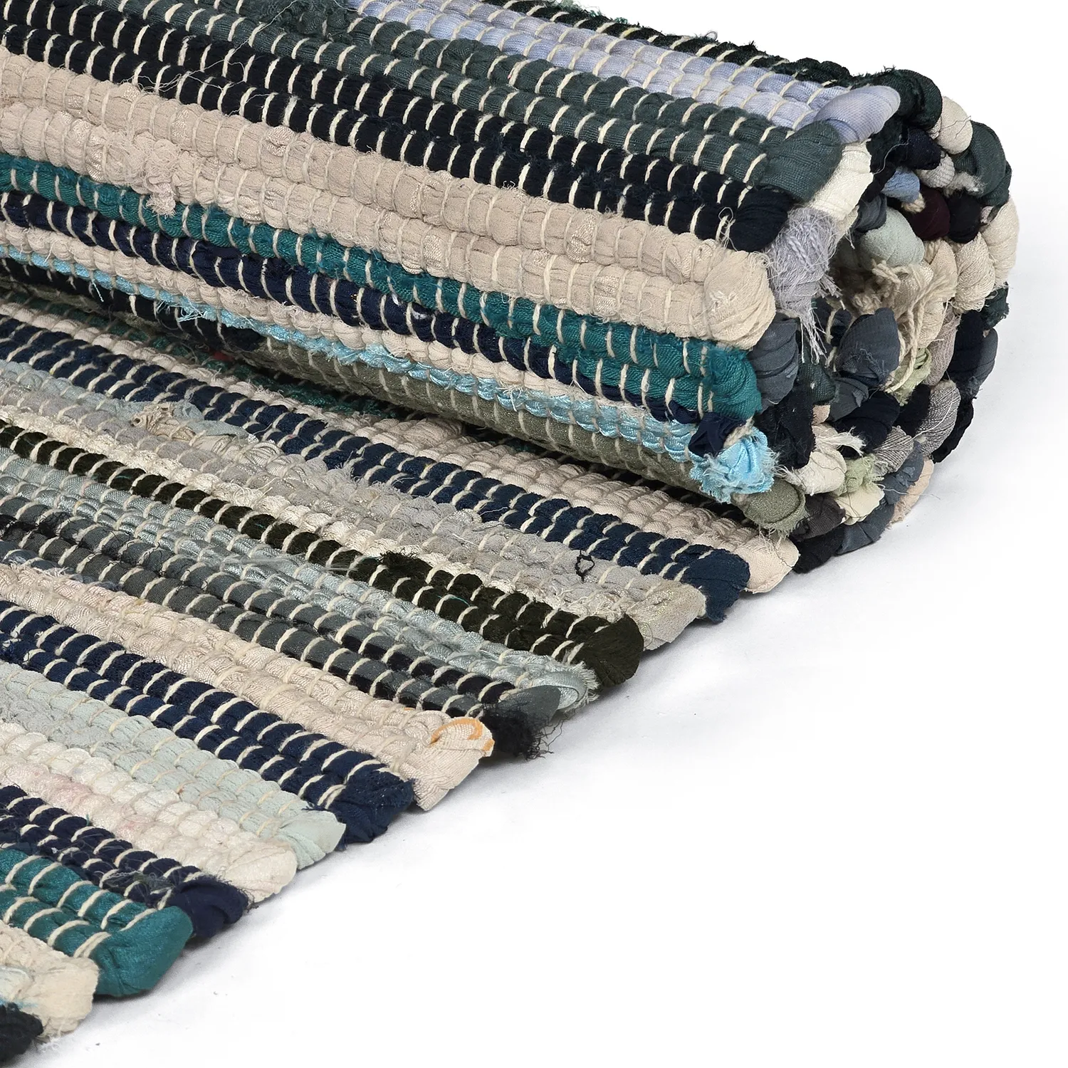Tapis chiffons - Home (bleu/multicolore)