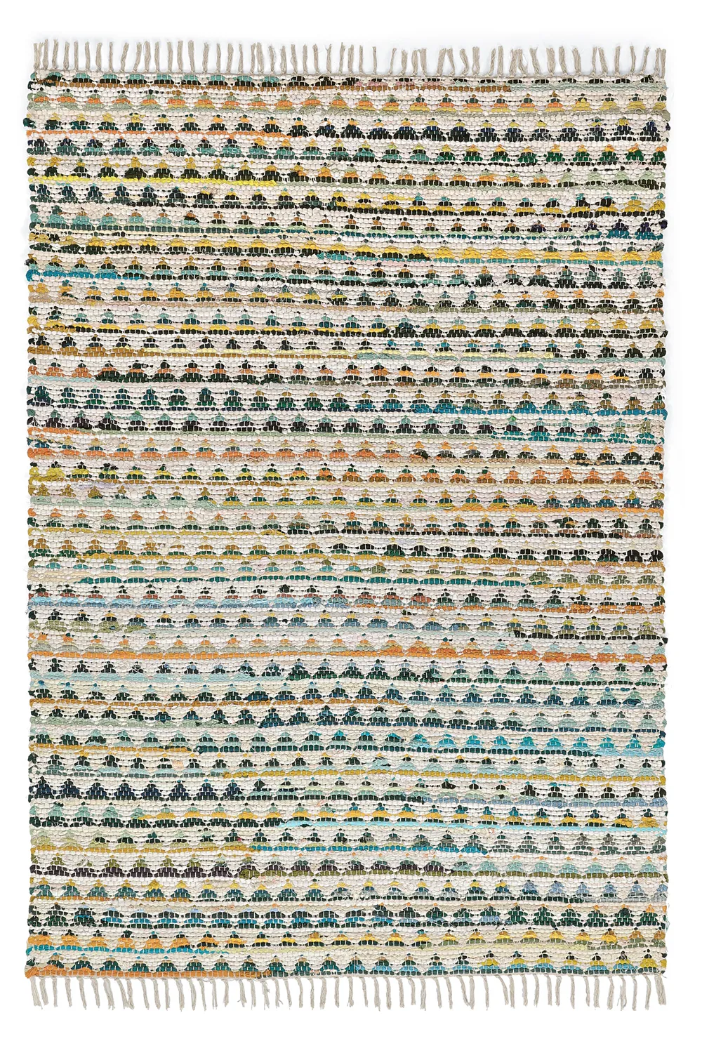 Tapis chiffons - Lindby (jaune/multicolore)