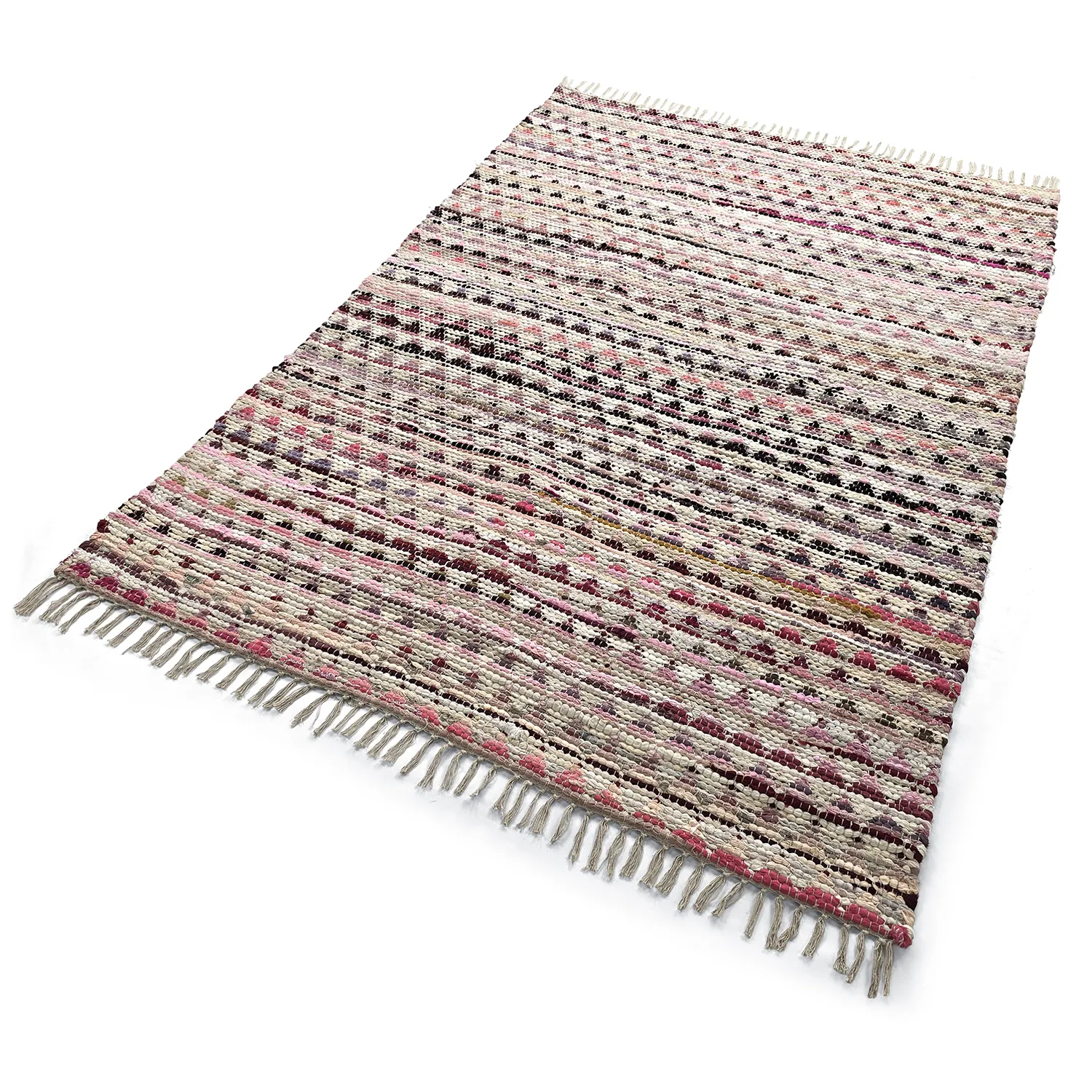 Tapis chiffons - Lindby (rose/multicolore)