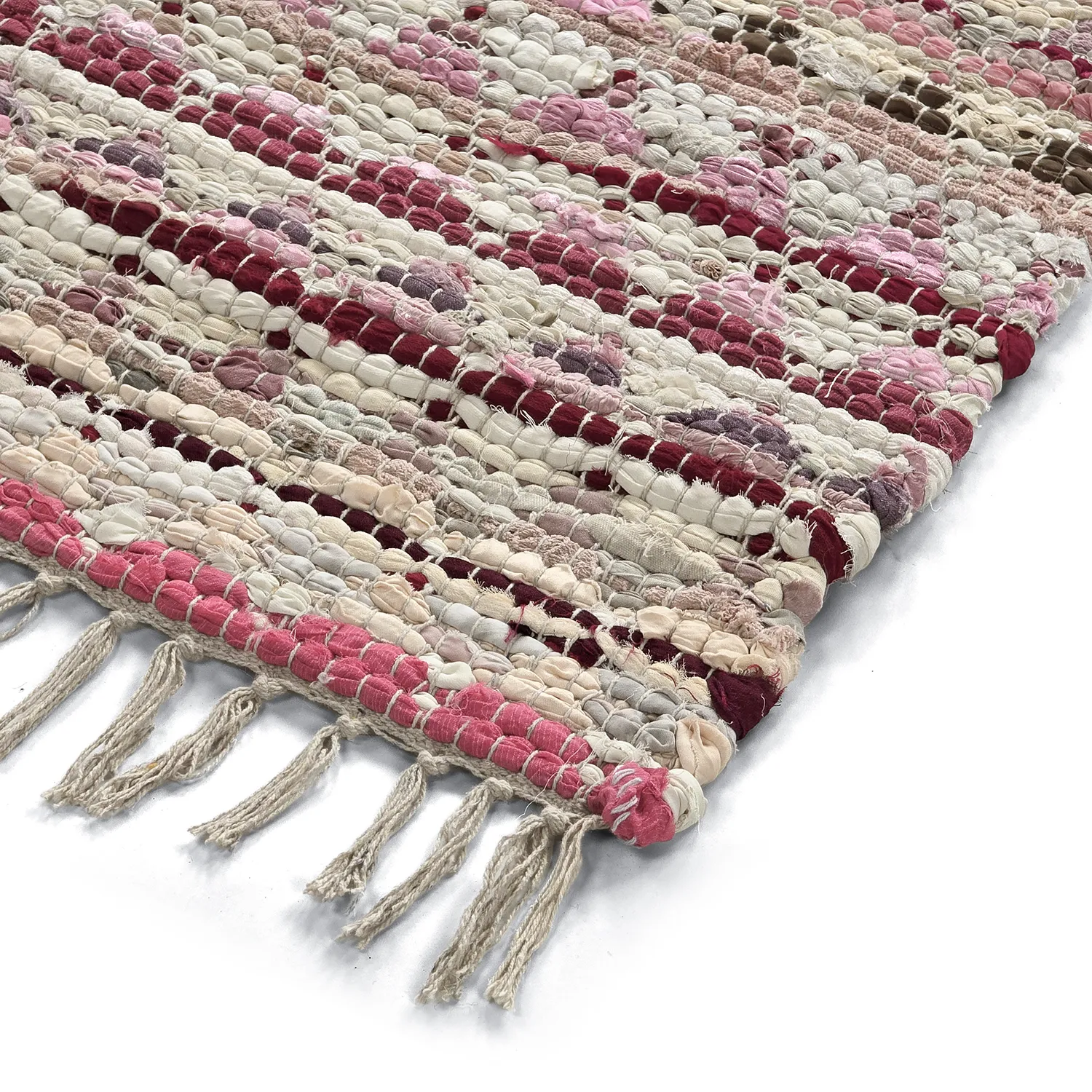 Tapis chiffons - Lindby (rose/multicolore)