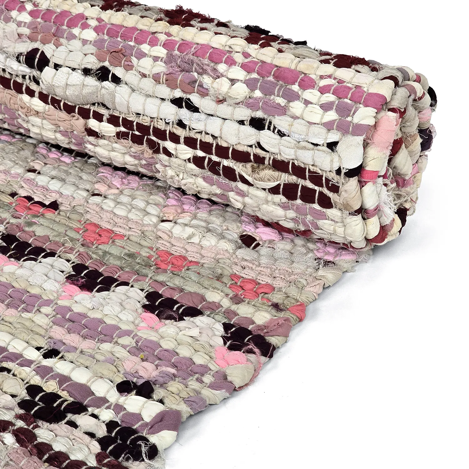 Tapis chiffons - Lindby (rose/multicolore)