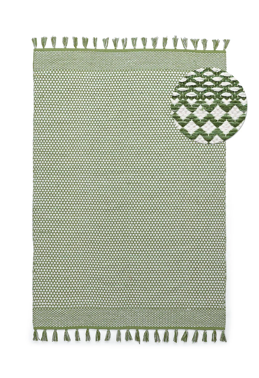 Tapis chiffons - Vinga (vert)
