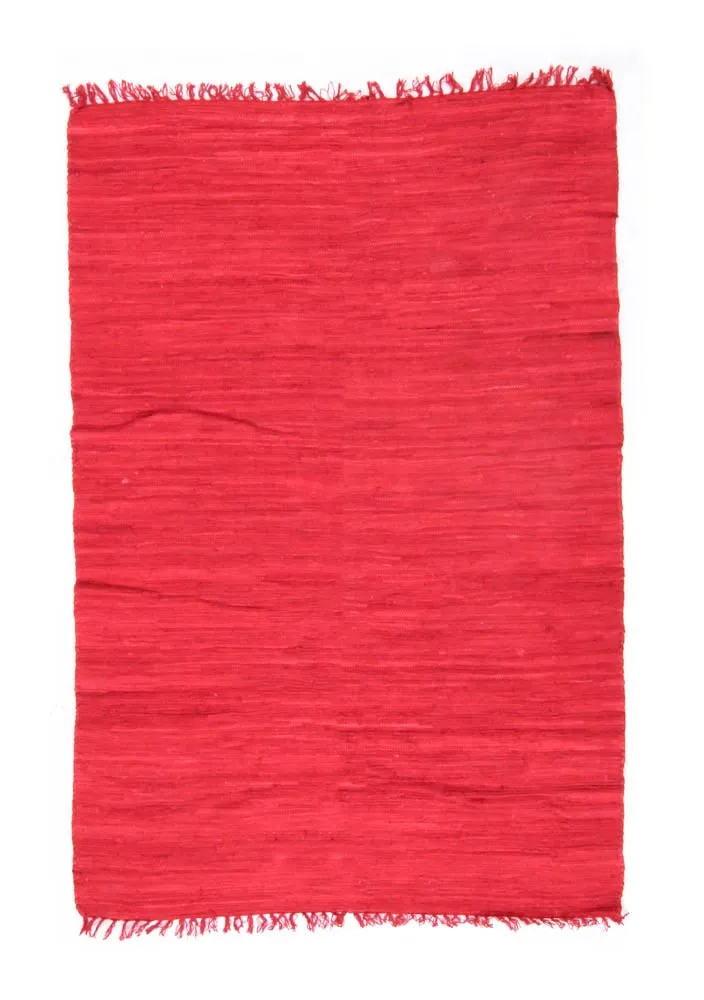 Tapis en patchwork - Silje (rouge)