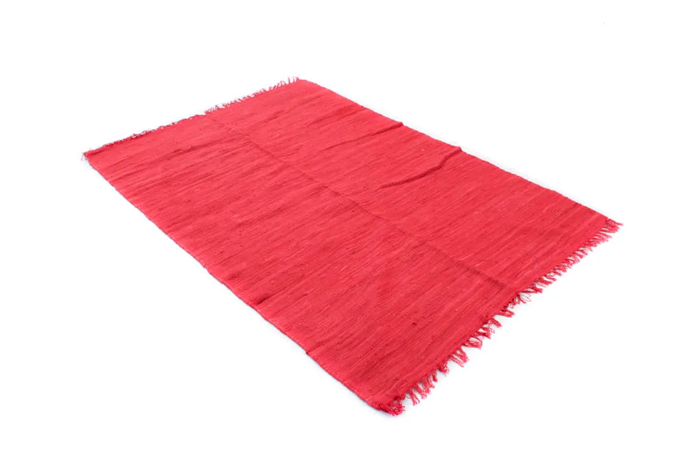 Tapis en patchwork - Silje (rouge)