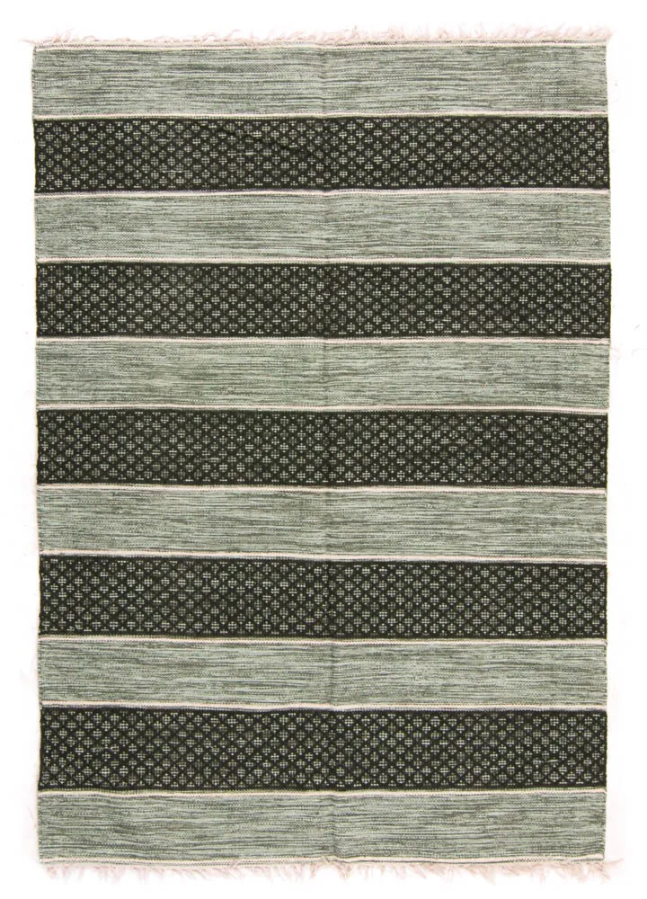 Tapis en patchwork - Visby (vert)