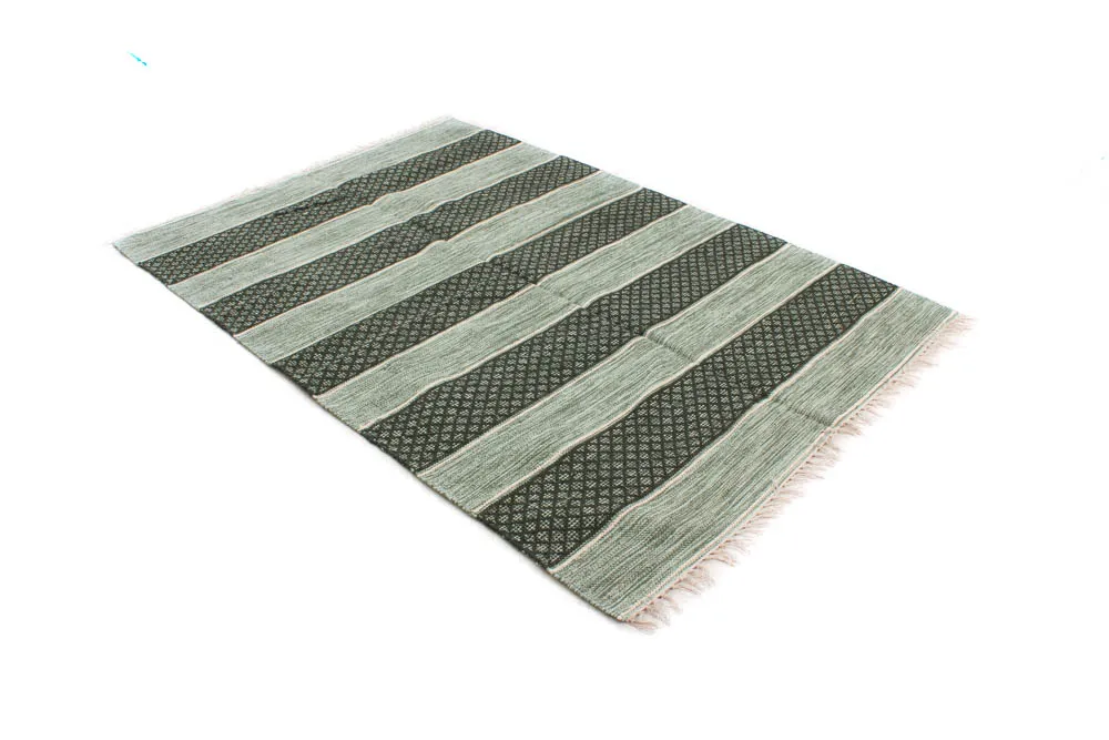 Tapis en patchwork - Visby (vert)