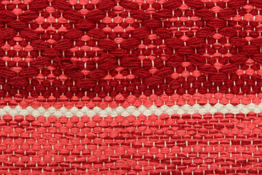 Tapis en patchwork - Visby (rouge)