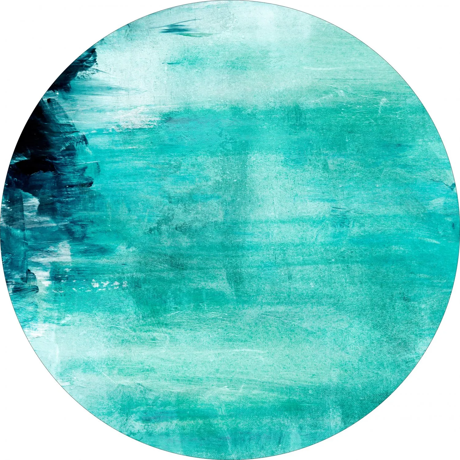 Tapis rond - Jolie (turquoise)