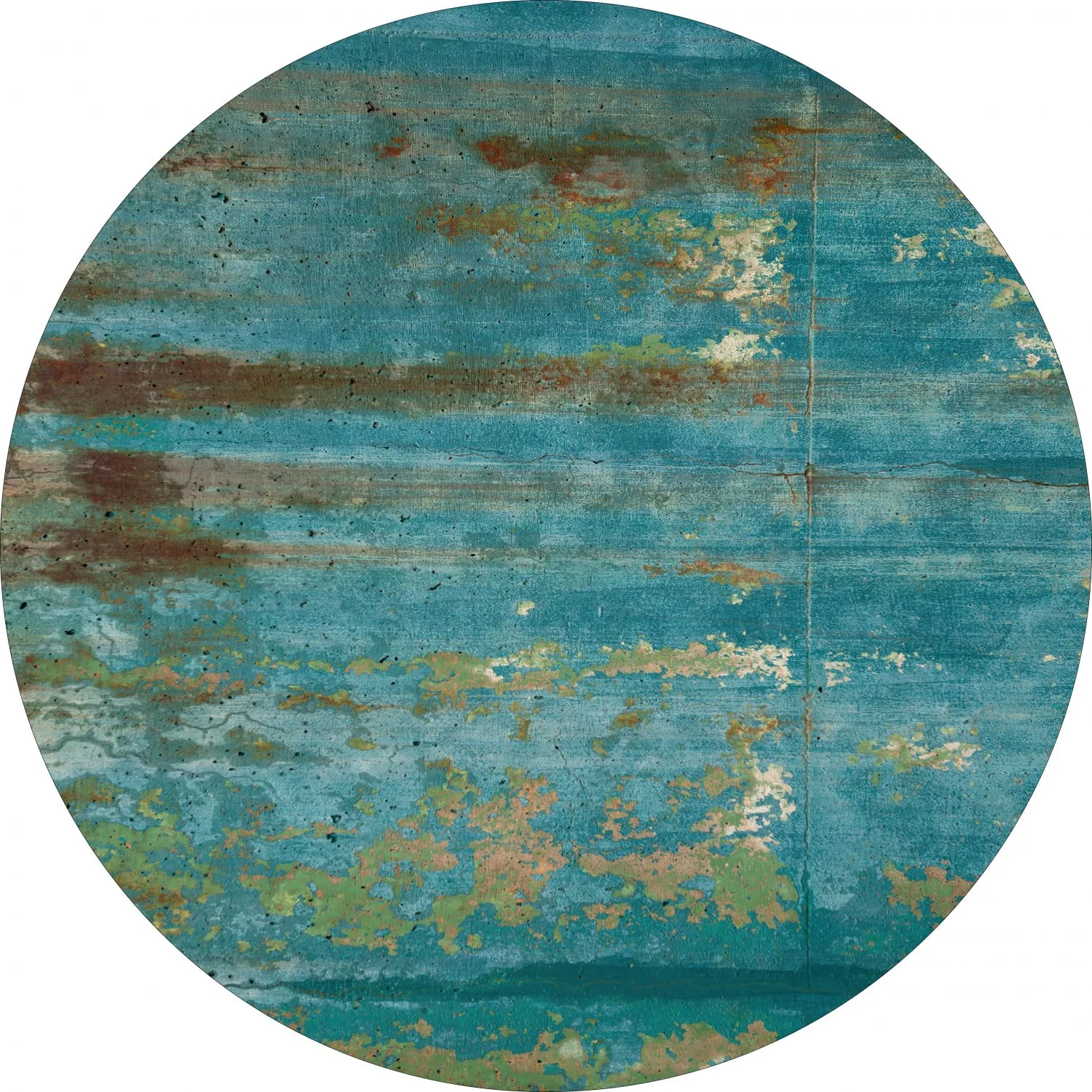 Tapis rond - Domont (turquoise)