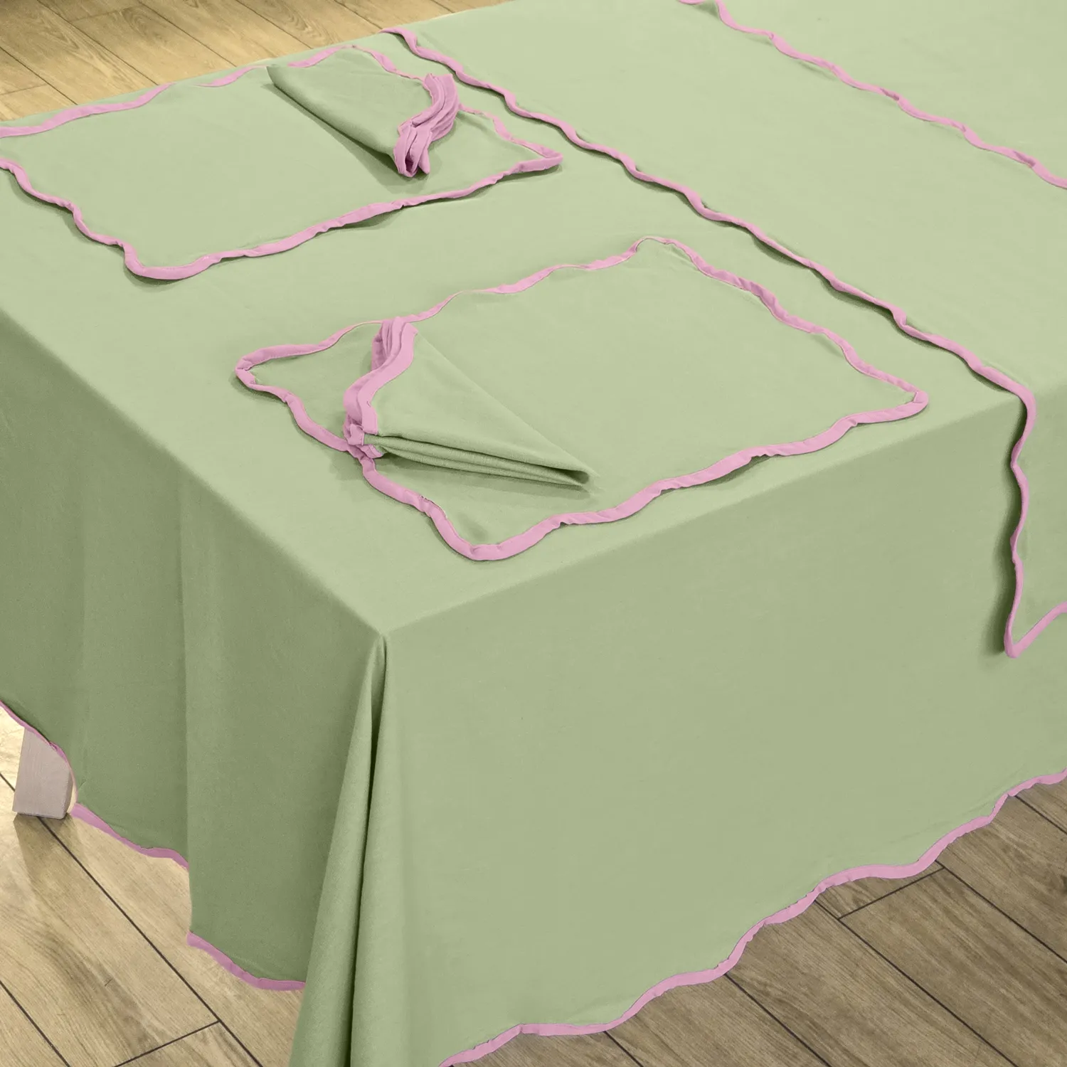 Serviettes en tissu - lot de 4 Yrsa (vert)