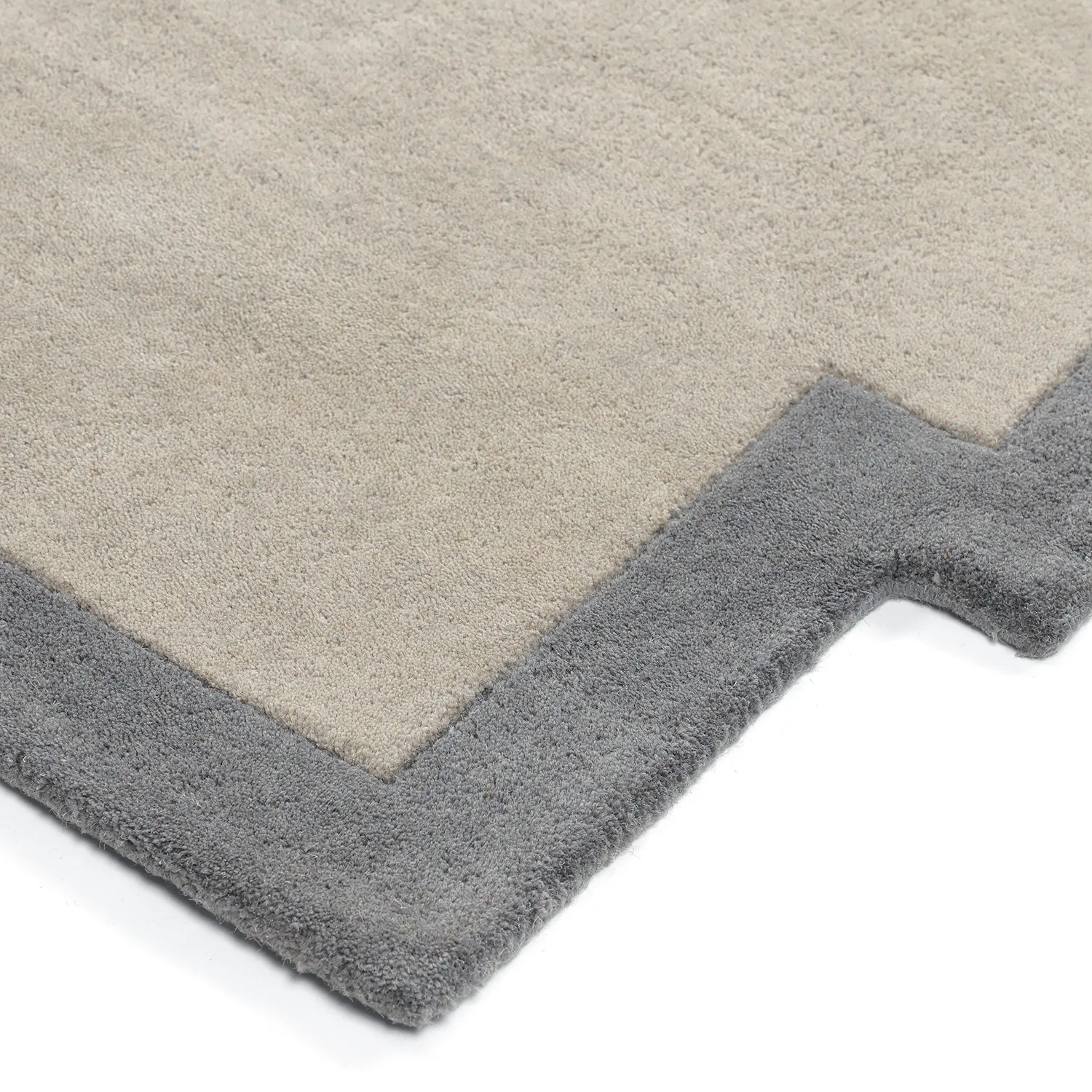 Tapis de laine - Agra Hand Tufted Wool Premium (gris)