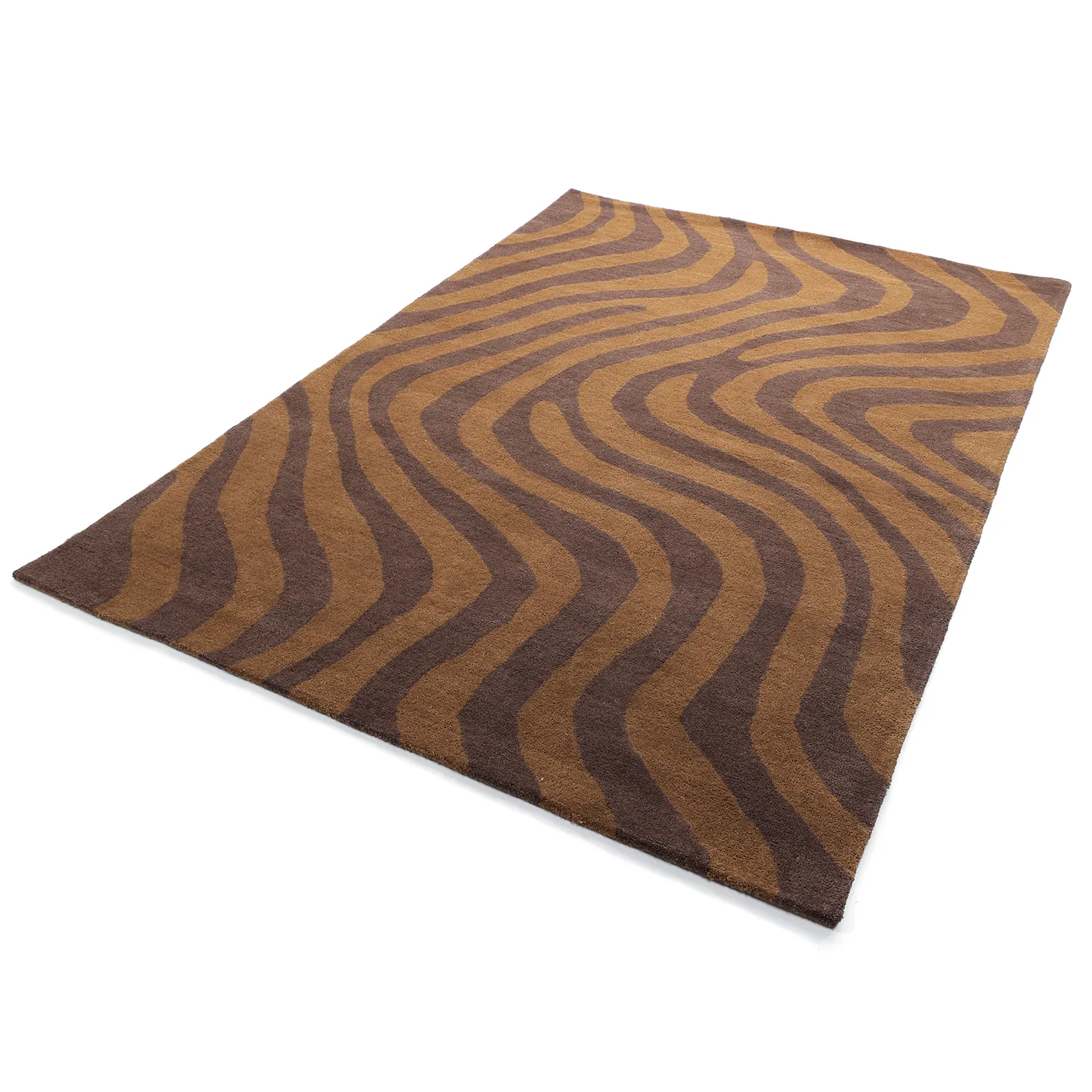 Tapis de laine - Aiz Hand Tufted Wool Premium (marron)