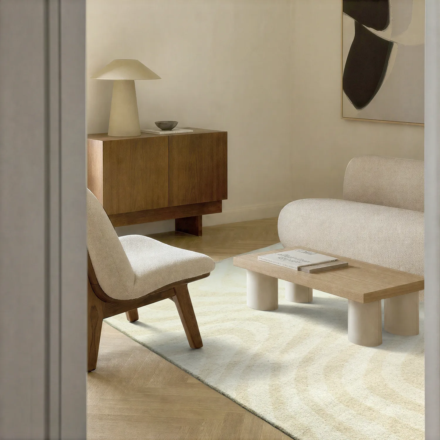 Tapis de laine - Aiz Hand Tufted Wool Premium (gris)