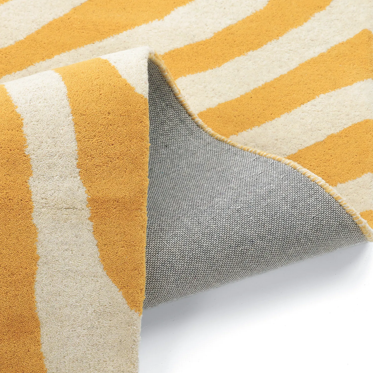 Tapis de laine - Aiz Hand Tufted Wool Premium (jaune)