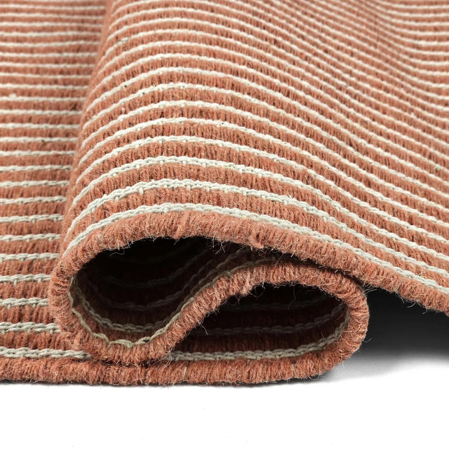 Tapis en laine - Arbil (terracotta/blanc)