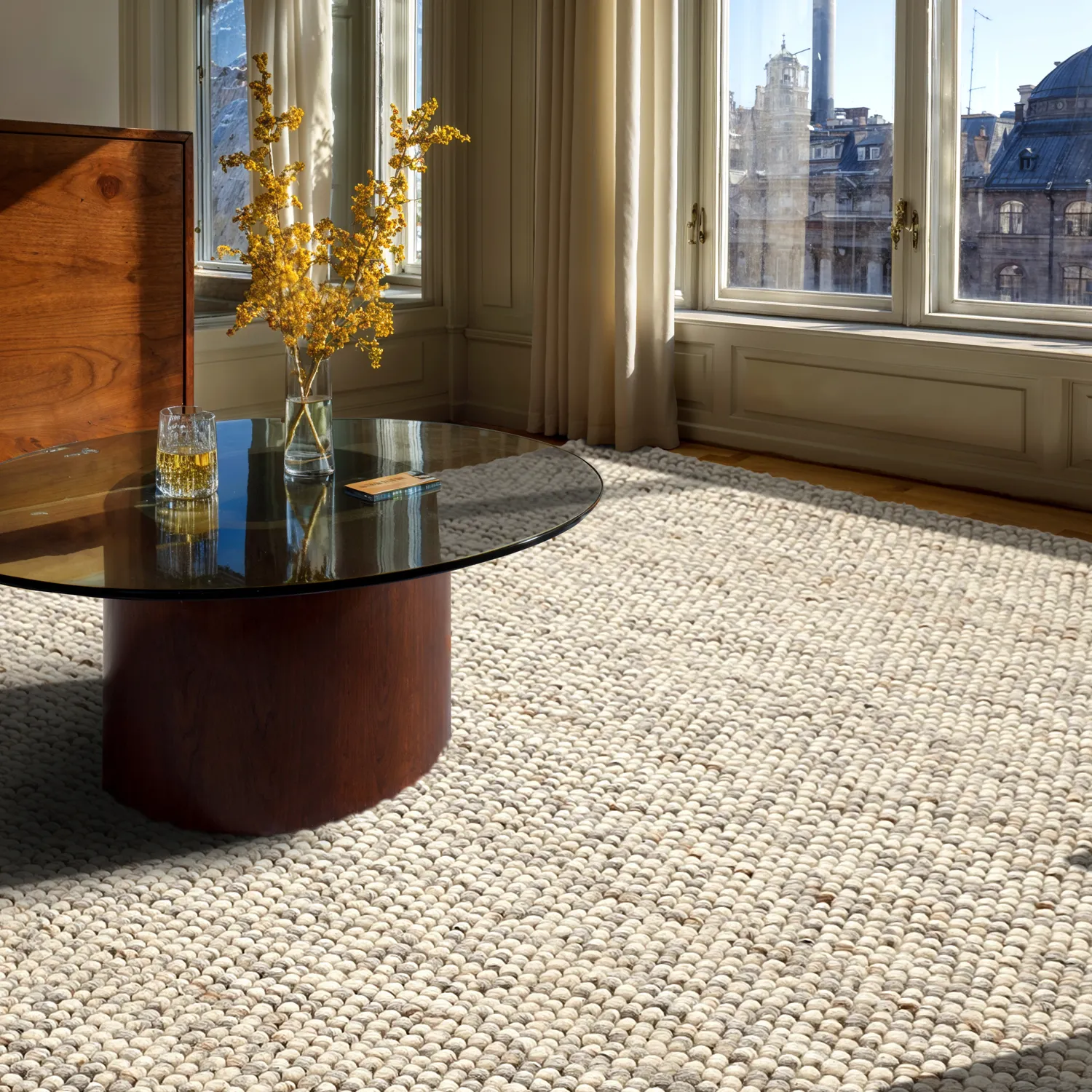 Tapis en laine - Avafors Wool Bubble (gris/beige)