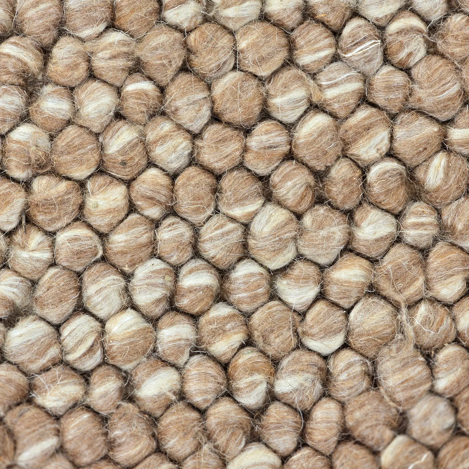 Tapis en laine - Avafors Wool Bubble (marron clair/blanc)