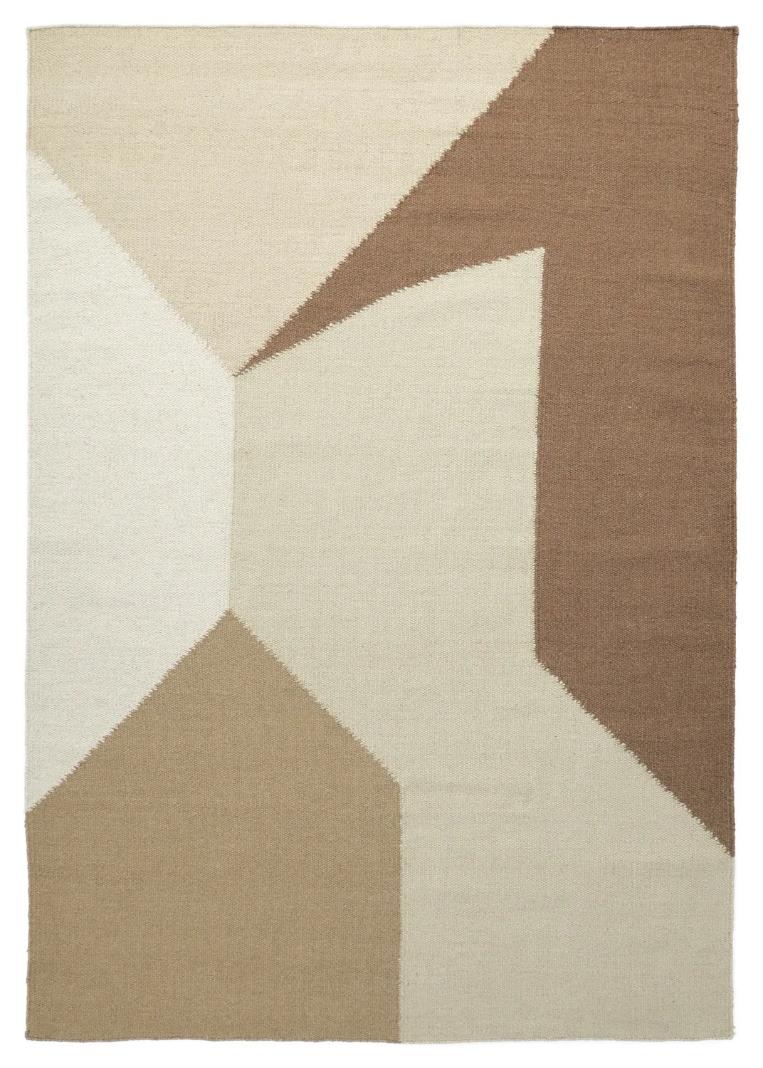 Tapis de laine - Aveiro (beige/multicolore)