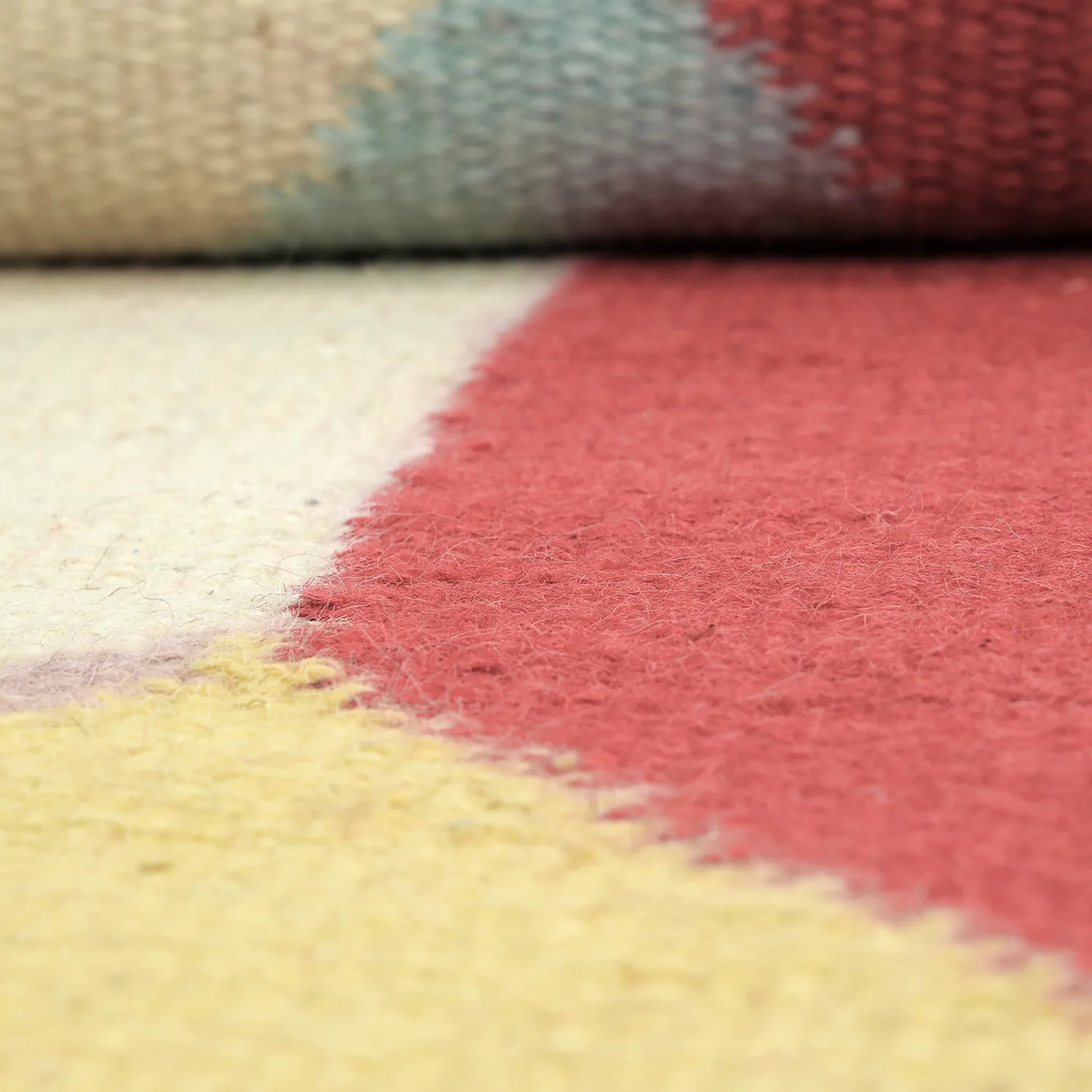 Tapis de laine - Aveiro (rose/multicolore)