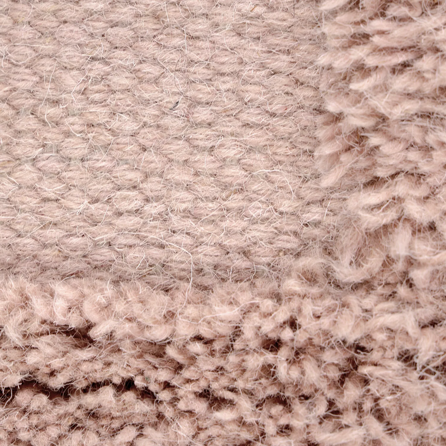 Tapis de laine - Beja (rose poudré)