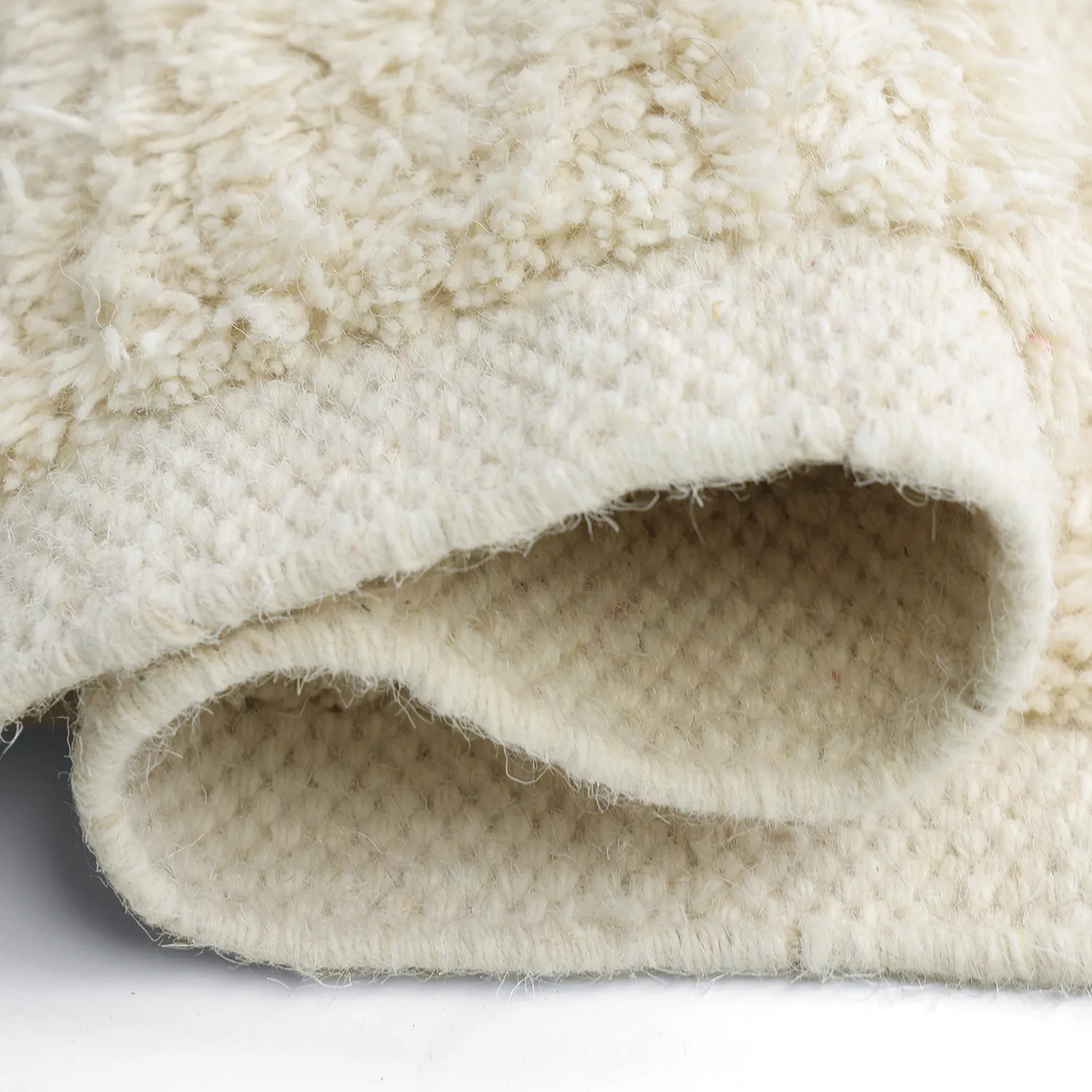 Tapis de laine - Beja (blanc)