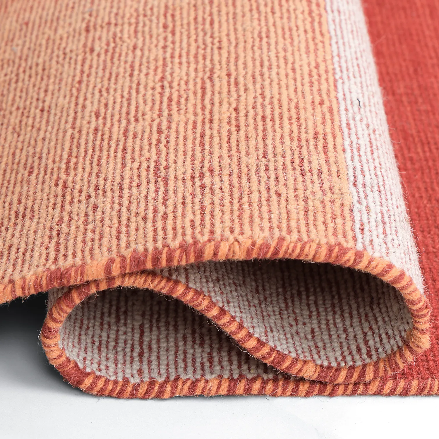 Tapis de laine - Chaves (rouge/orange)