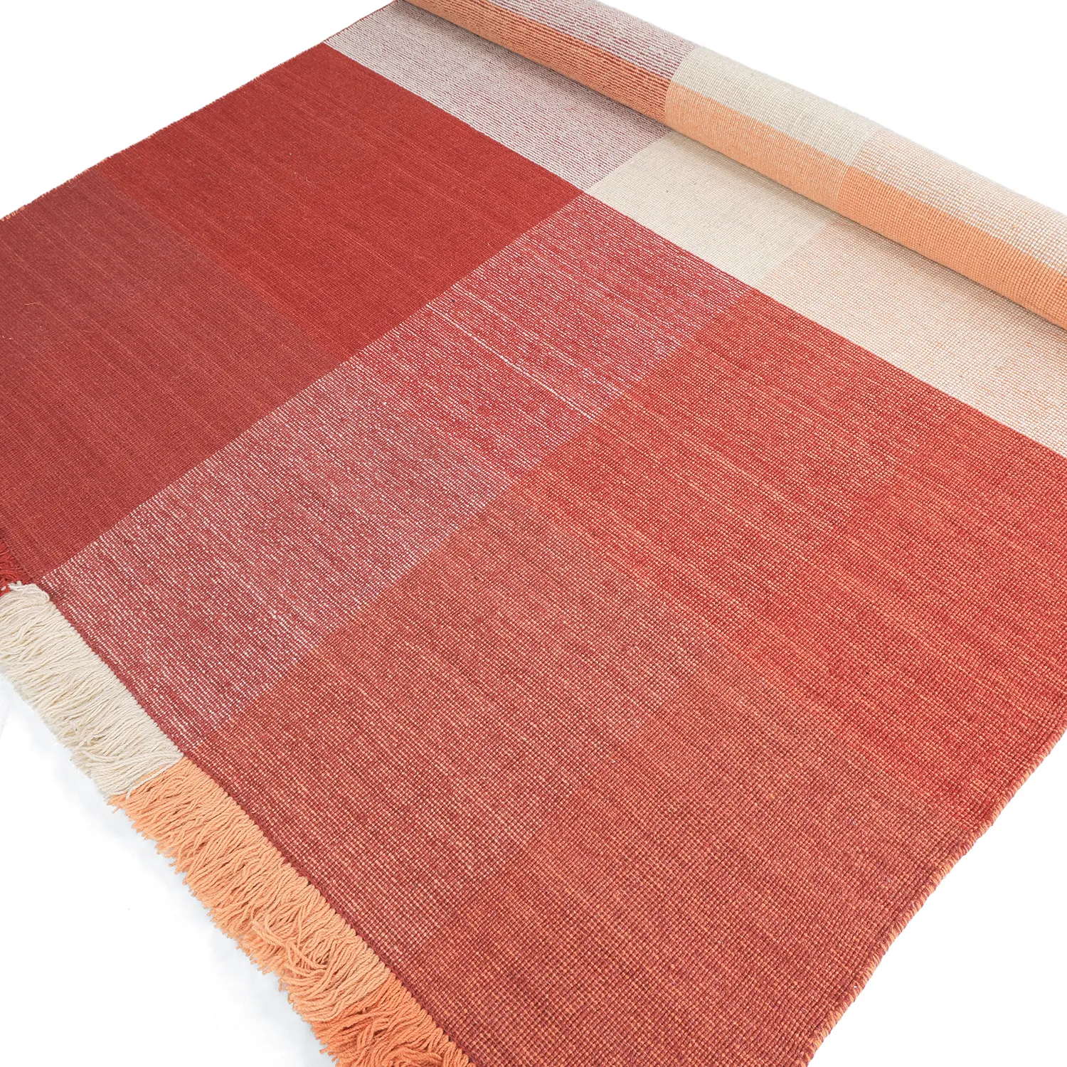 Tapis de laine - Chaves (rouge/orange)