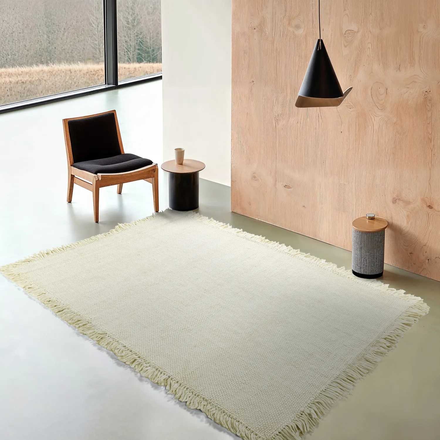 Tapis en laine - Dalita (blanc cassé)