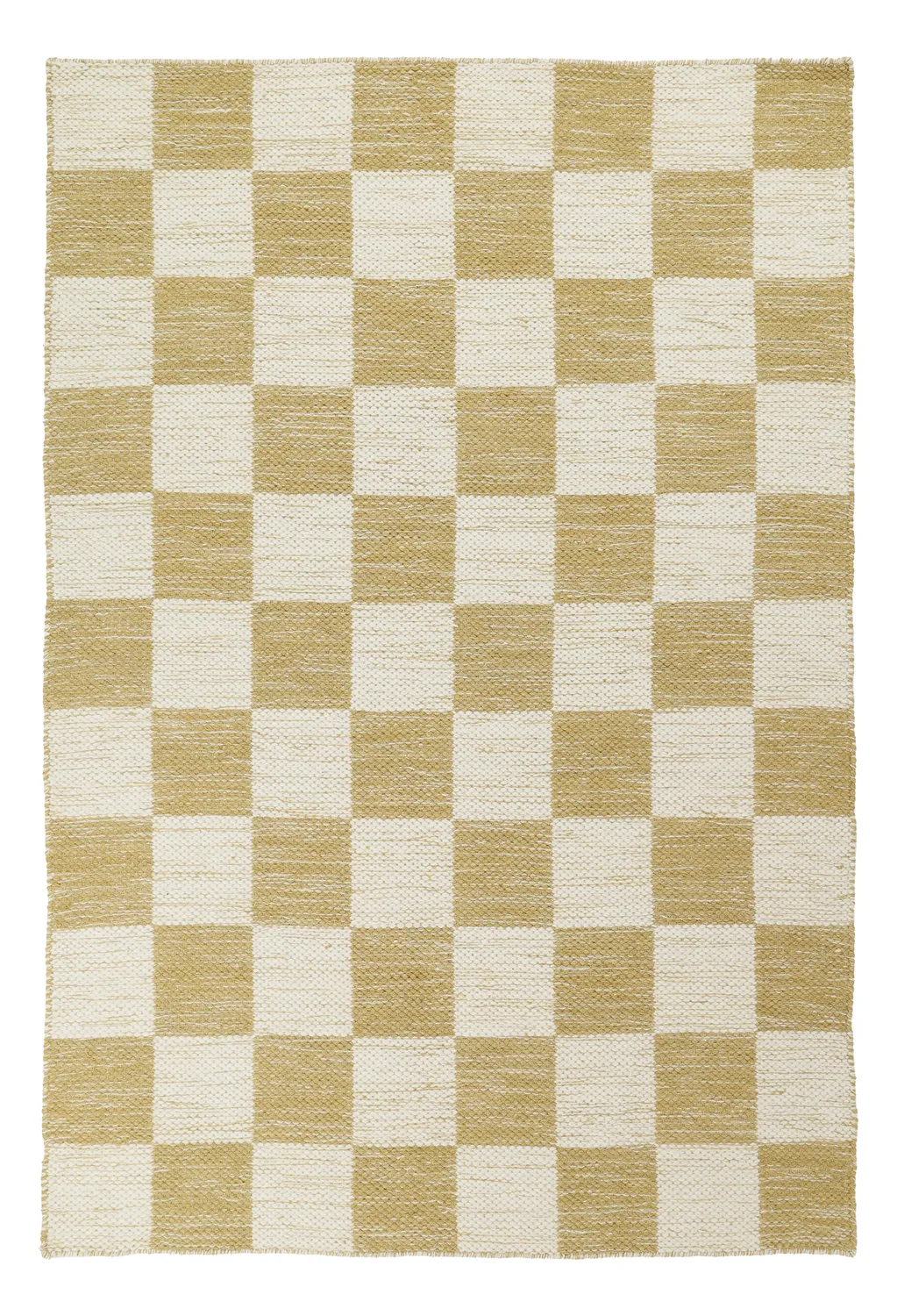 Tapis de laine - Dundee (jaune/blanc)