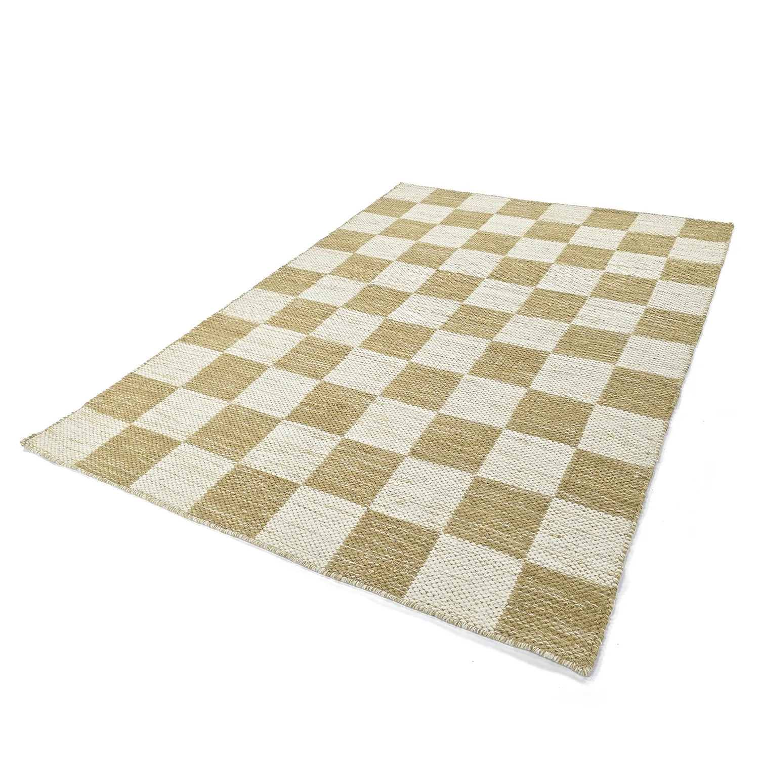 Tapis de laine - Dundee (jaune/blanc)