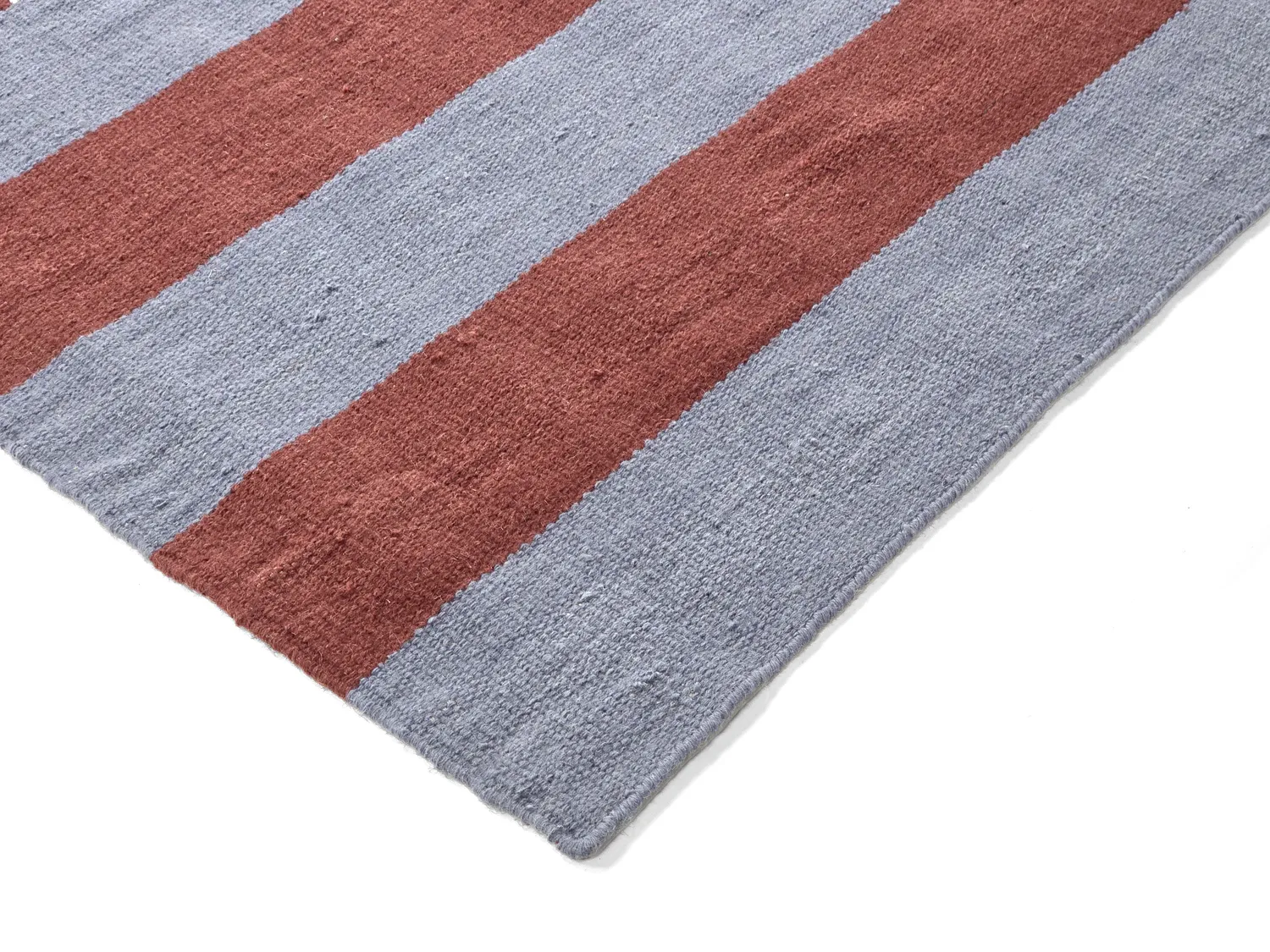 Tapis en laine - Garine (bleu/rouge)