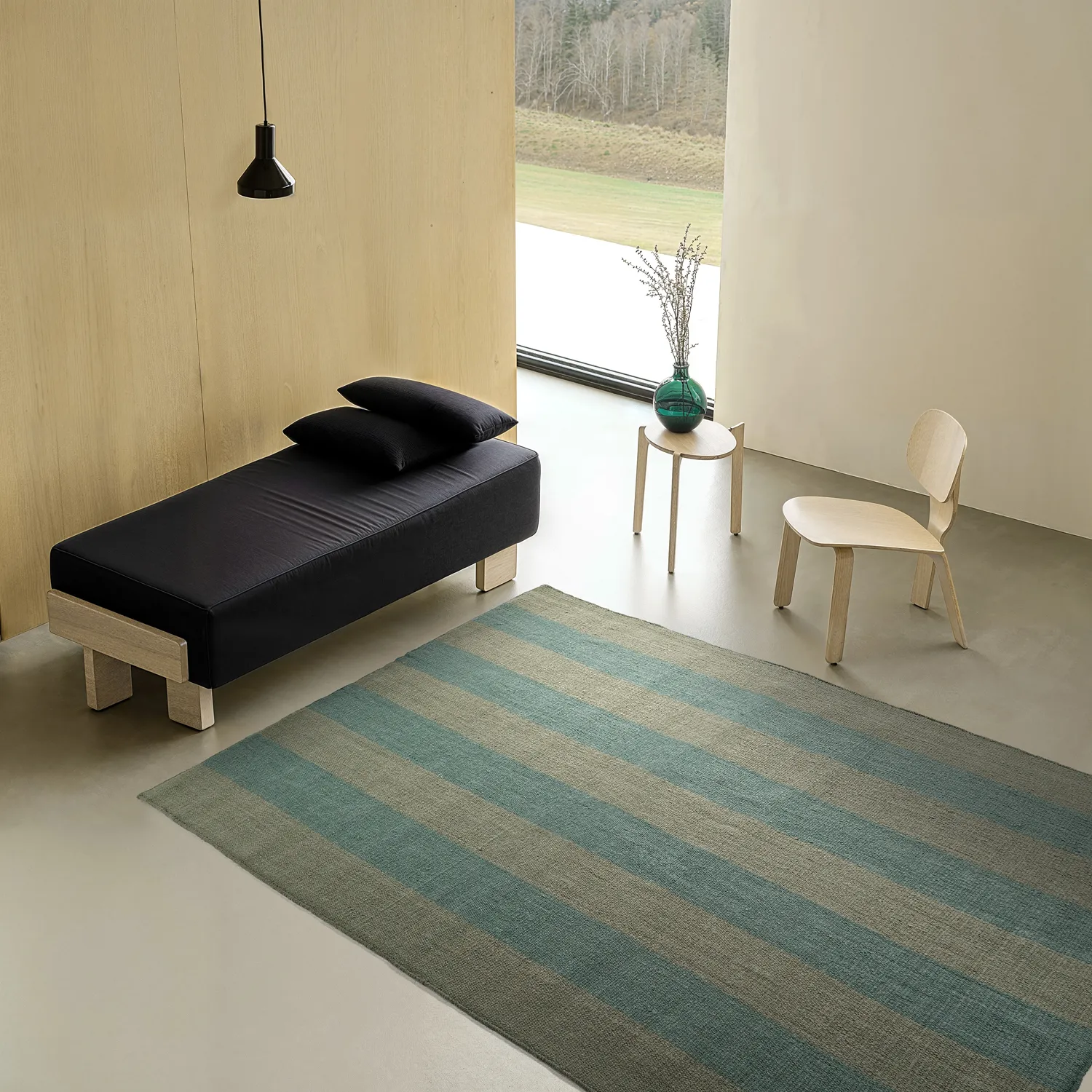 Tapis en laine - Garine (vert)