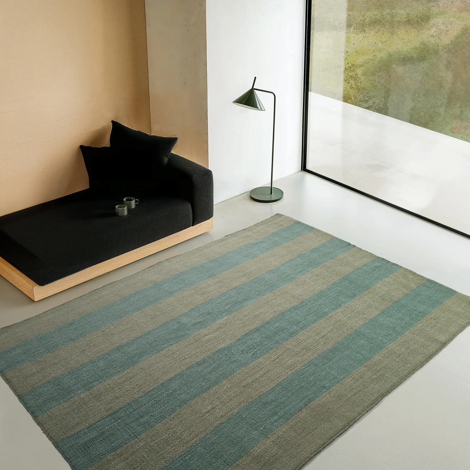 Tapis en laine - Garine (vert)