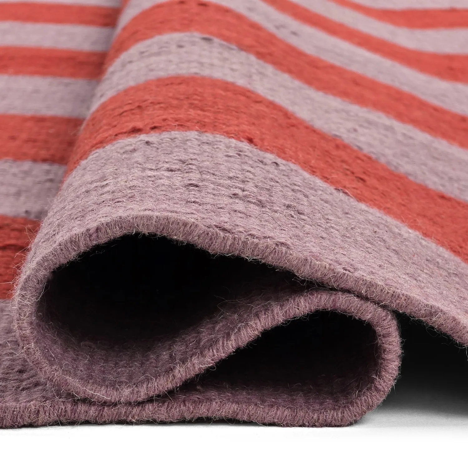 Tapis en laine - Garine (rose/rouge)