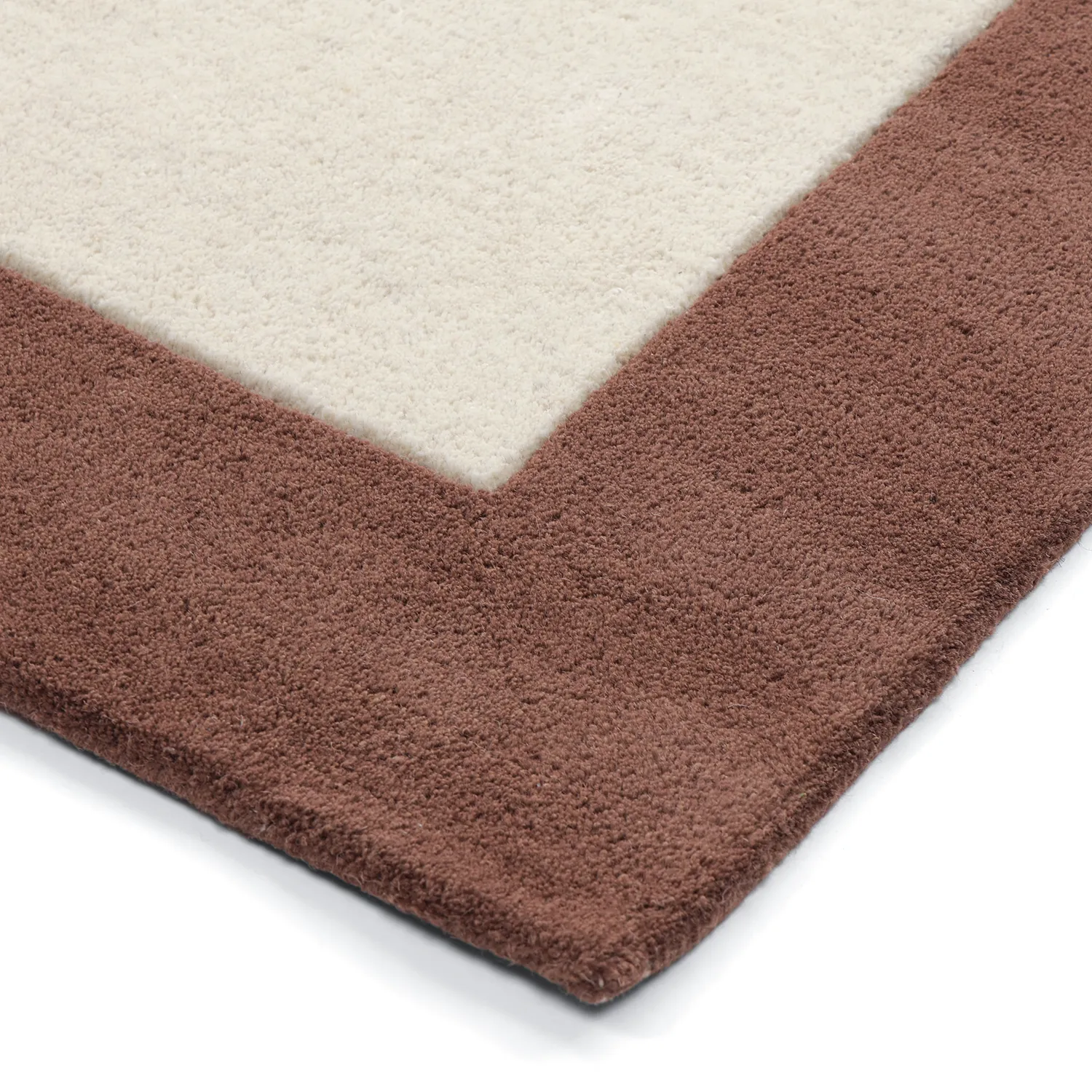 Tapis de laine - Gaya Hand Tufted Wool Premium (crème/marron)