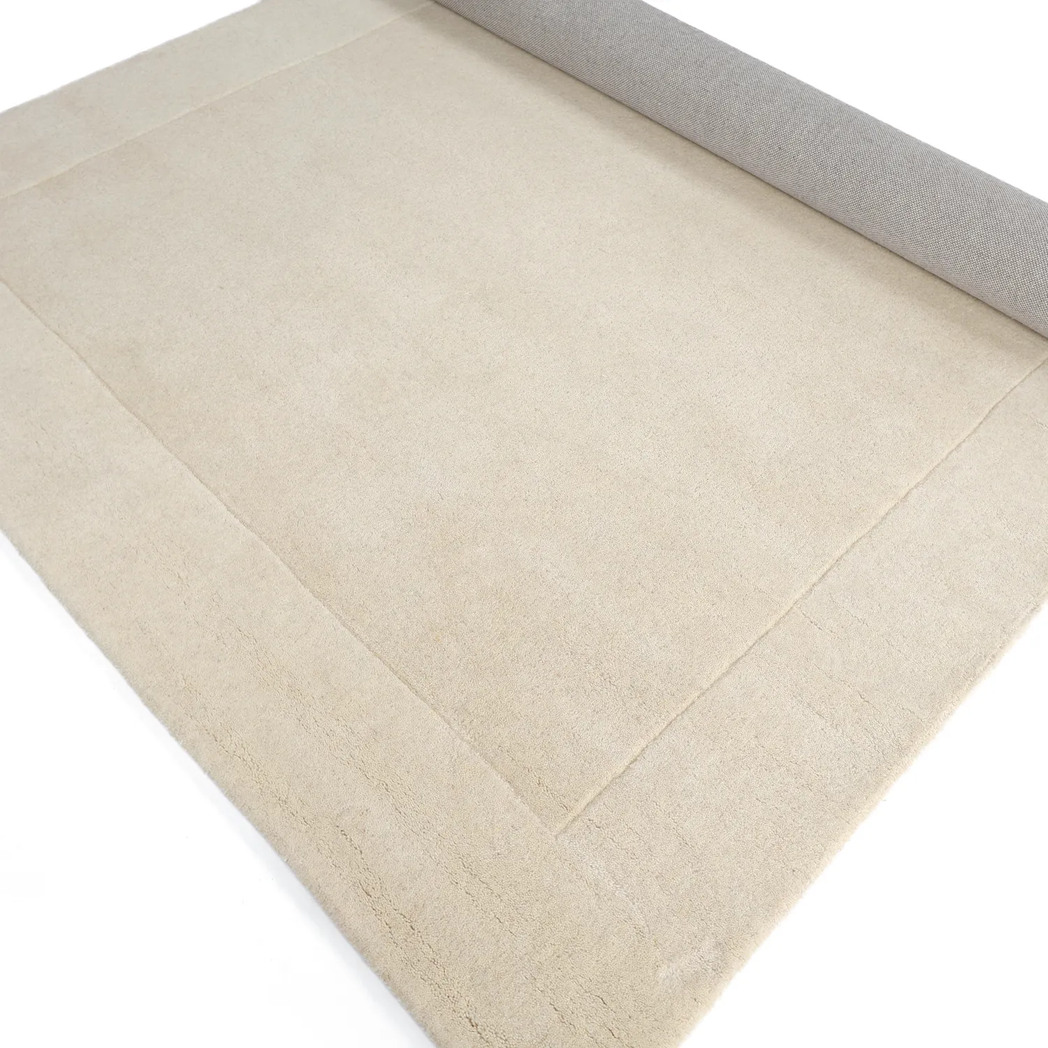 Tapis de laine - Gaya Hand Tufted Wool Premium (crème/blanc)