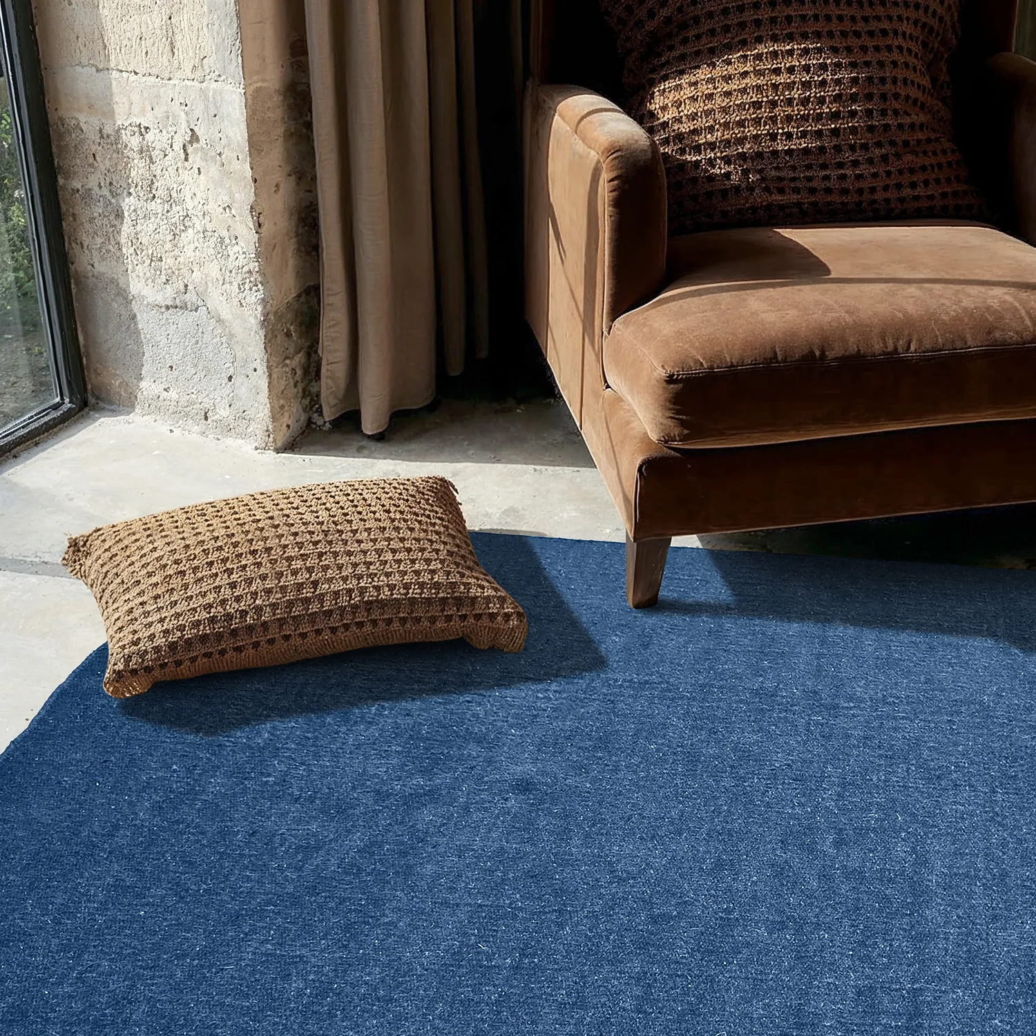 Tapis en laine - Hamilton (bleu marine)